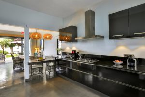 Villa CASITA kitchen with sea view