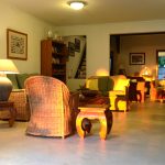 Villa Tropic 2 living room at sun set