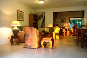 Villa Tropic 2 living room at sun set